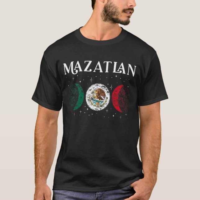 Love Mazatlan Mexico Vacation Mexico Flag T-Shirt (Front)