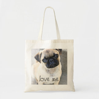 love me - cute mops tote bag