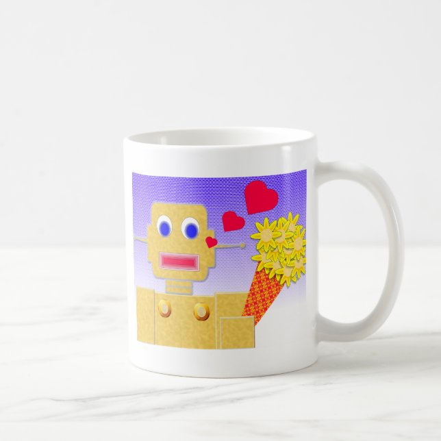 Love Me, I'm a Bot Coffee Mug (Right)