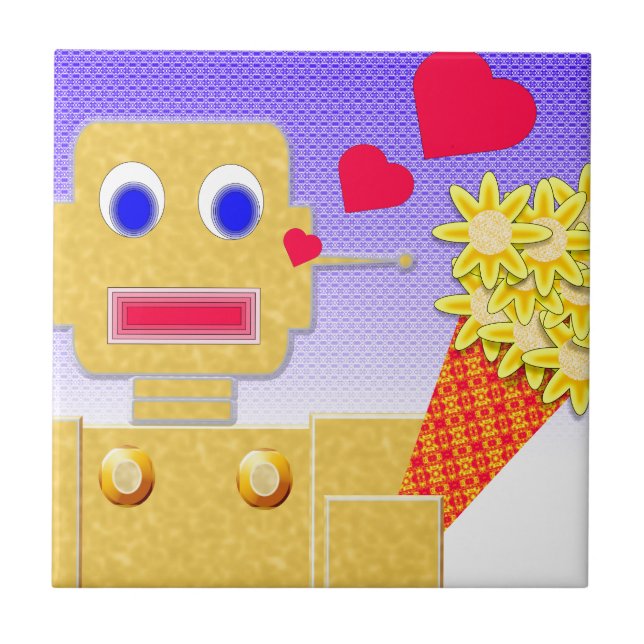 Love Me, I'm a Bot Tile (Front)