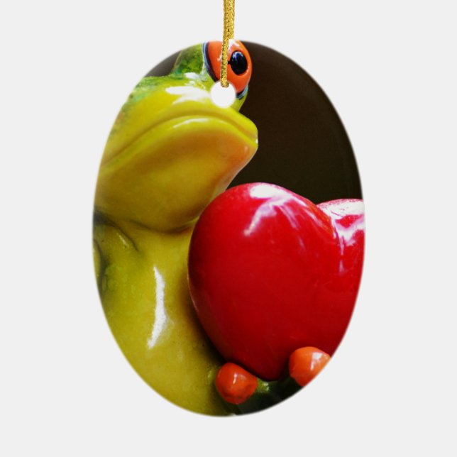 Love Me....I'm Lonley Ceramic Ornament (Front)