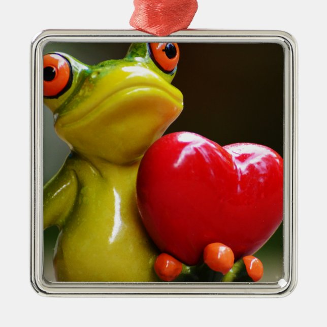 Love Me....I'm Lonley Metal Ornament (Front)