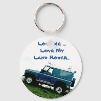 Love me ...Love My Land rover ...key chain Keychain