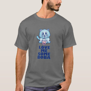 Love Me Some Boba Cute Bubble Milk Tea Japanese Ka T-Shirt