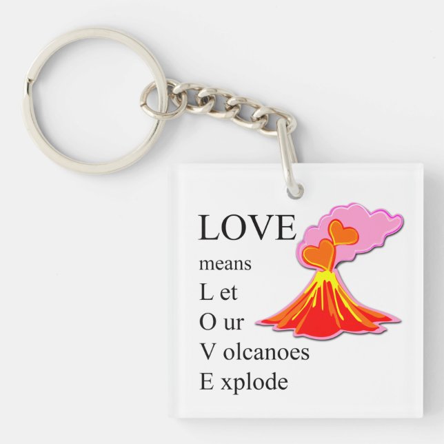 Love means ... keychain (Front)
