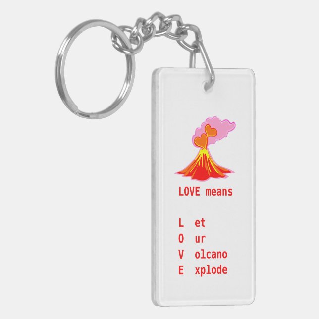 Love means  keychain (Front Left)