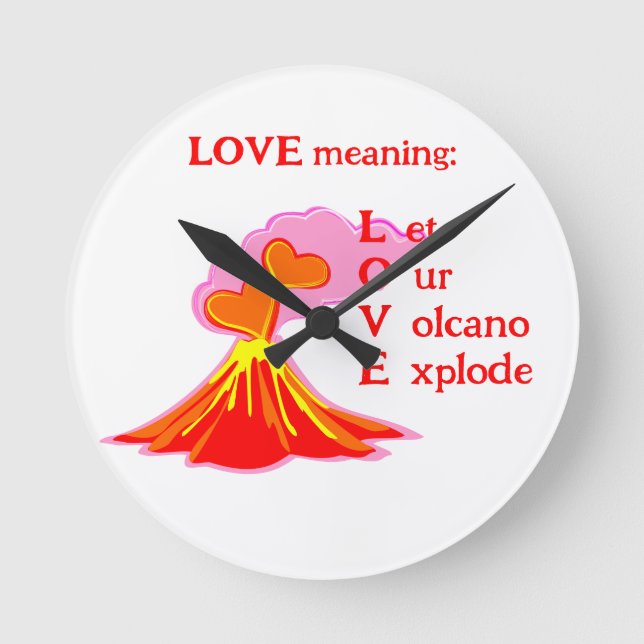 Love means    round clock (Front)