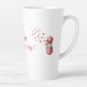 Love Medicine Valentine's Day Design Latte Mug