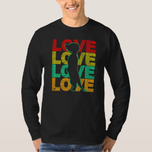 Love Meerkat Suricate Wilderness Africa Animals Zo T-Shirt