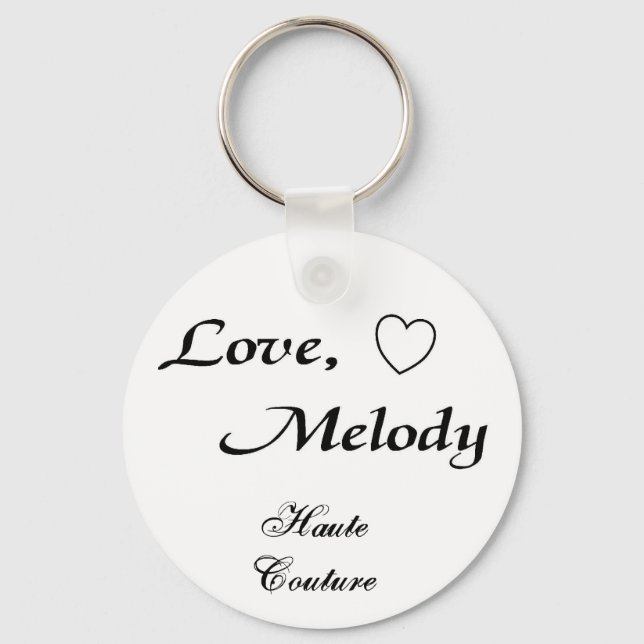 love melody haute couture - Customized Keychain (Front)