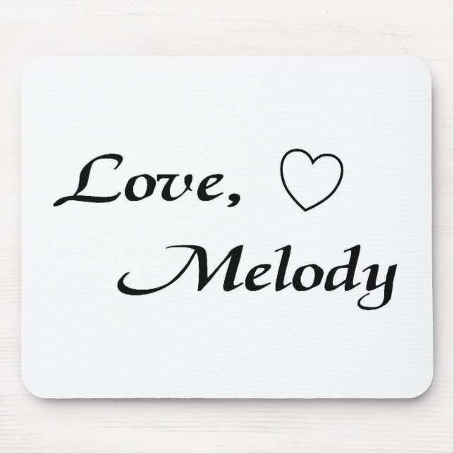 love melody mousepad- Customized Mouse Pad (Front)