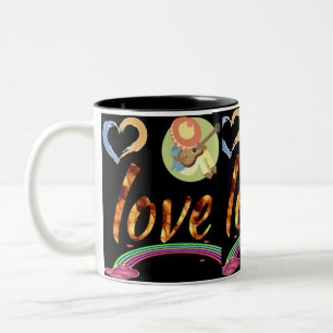 love melody Two-Tone coffee mug