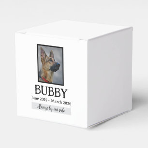 Love Memorial Funeral Pet Loss In Our Hearts Forev Favor Box