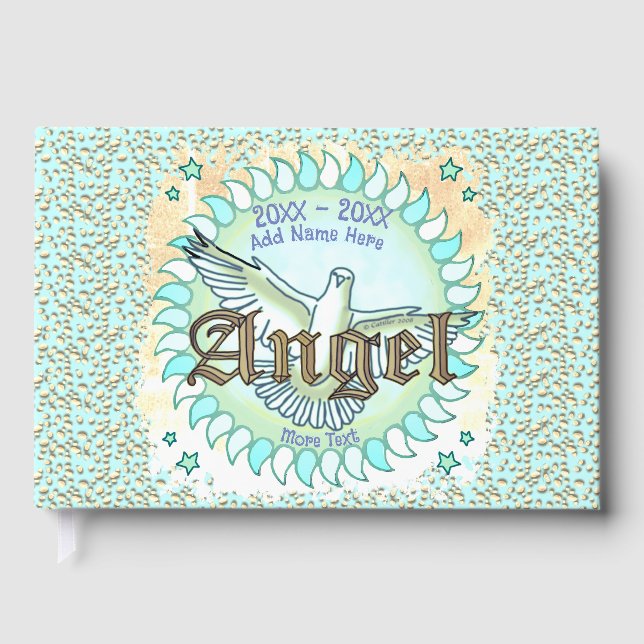 Love Memory Angel Memorial livre d'invités (Recto)