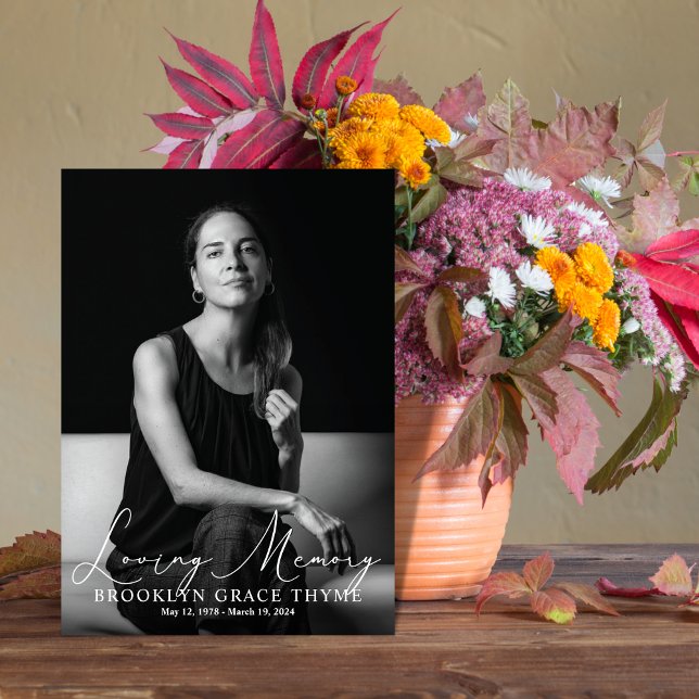 Love Memory Full Photo Memorial Programme (Créateur téléchargé)