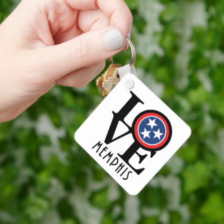 LOVE Memphis Tennessee Keychain