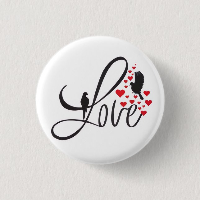 Love Merchandise 2026 Patches— Valentine Day Gift 1 Inch Round Button (Front)