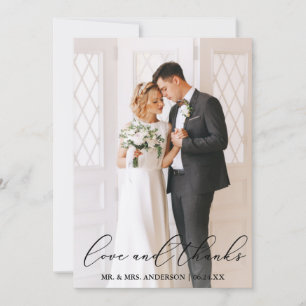 Love Merci Elegant Calligraphy Mariage Photo