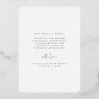 Love & Merci Floral Silver Foil Carte de remerciem