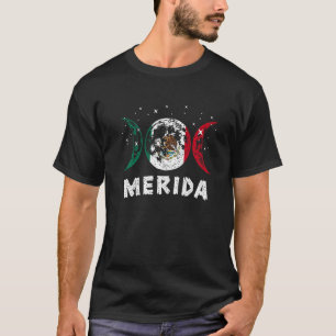 Love Merida Mexico Vacation Mexico Flag 1 T-Shirt
