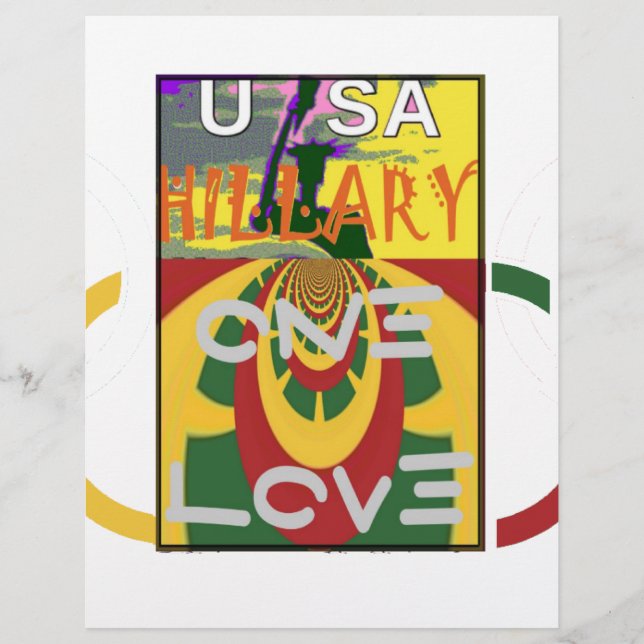 Love Message in Rasta Colours Art Print (Front)