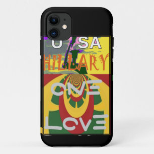 Love Message in Rasta Colours Art Print iPhone 11 Case