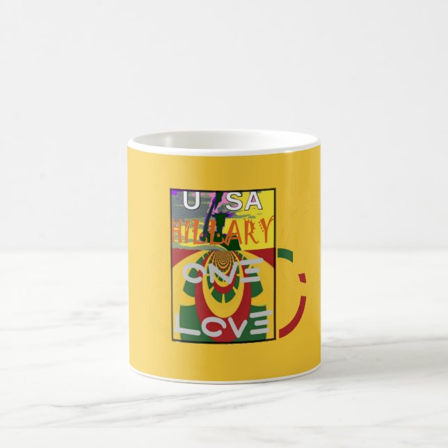 Love Message in Rasta Colours Art Print Coffee Mug (Center)