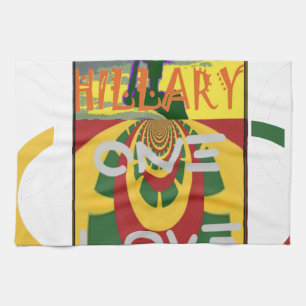 Love Message in Rasta Colours Art Print Kitchen Towel