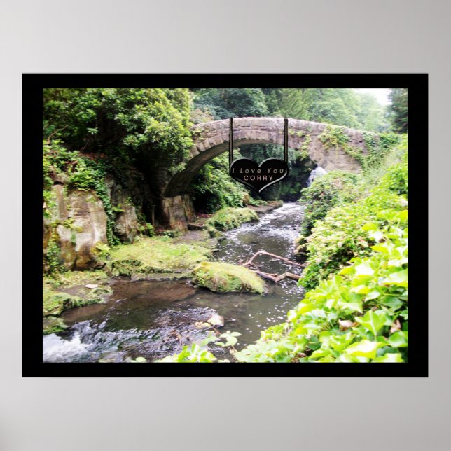 "Love Message On The Bridge Poster"* Poster (Front)