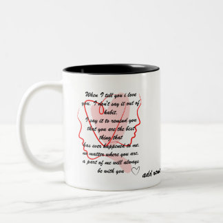 love messages Two-Tone coffee mug