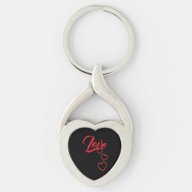 Love Metal Keychain (Front)