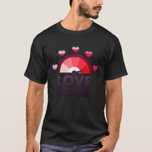 Love Metre Heart Valentine's Day Tees Mens Womens