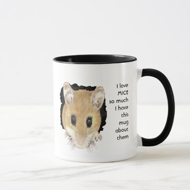 Love Mice Mouse so much I Fun Quote Mug (Right)