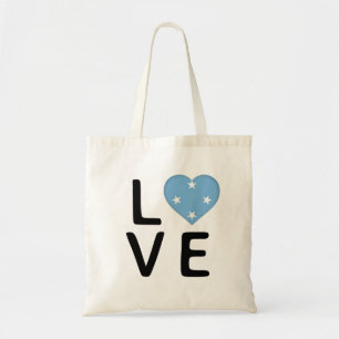 Love - Micronesia Flag Tote Bag