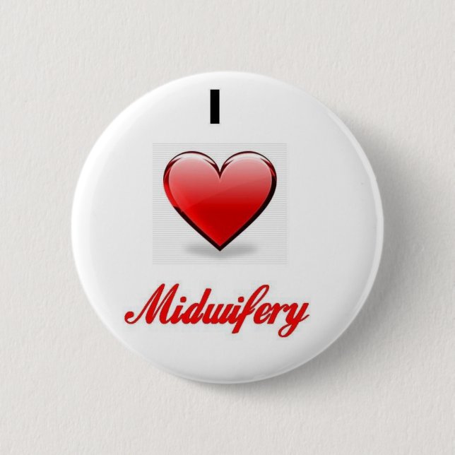 love midwifery 2 inch round button (Front)