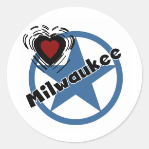 Love Milwaukee Classic Round Sticker