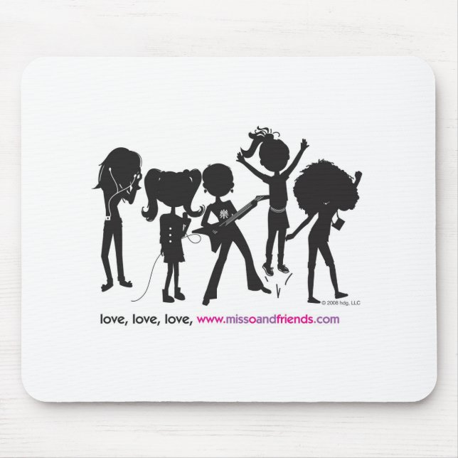 love missoandfriends.com Mousepad (Front)