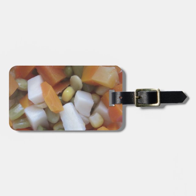 Love Mixed Vegetables Luggage Tag (Front Horizontal)