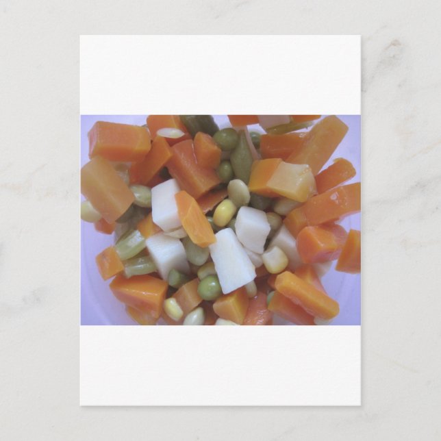 Love Mixed Vegetables Postcard (Front)