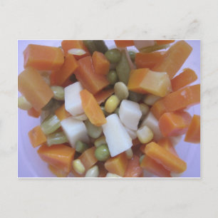 Love Mixed Vegetables Postcard
