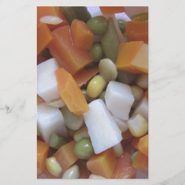 Love Mixed Vegetables Stationery (Front)