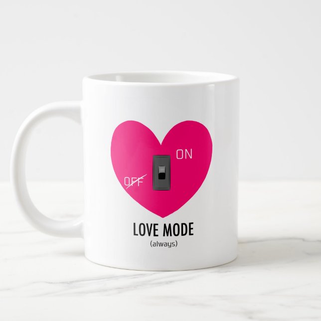 Love mode On Large Coffee Mug (Left)