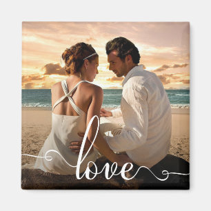 Love Modern Calligraphie Script Magnet photo