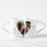 Love Modern simple photo His and Hers Coffee Mug Set<br><div class="desc">Love Modern simple photo His and Hers Coffee Mug Set 
Matching items are available.</div>