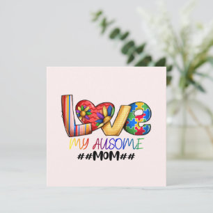 Love Mom Autism Awareness for Proud Moms