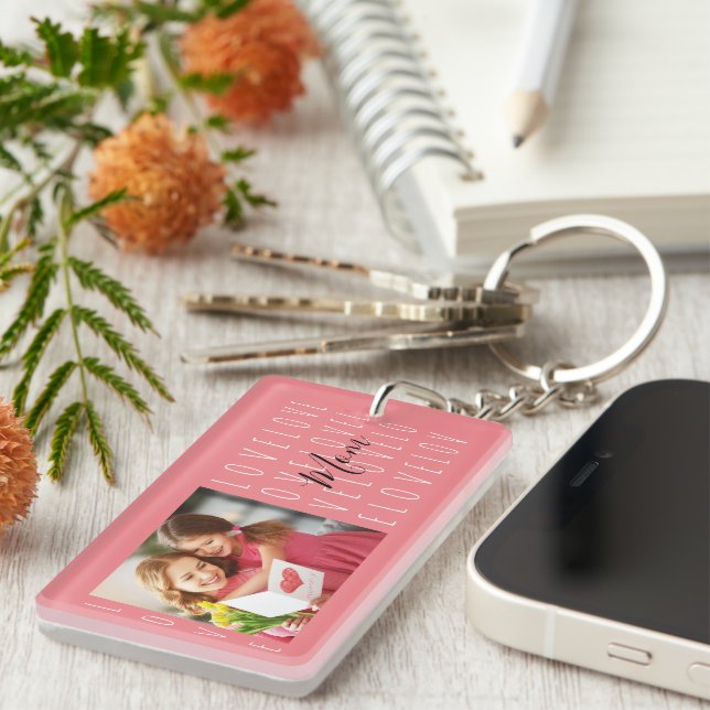 Love Mom Citer Coral Rose Family 1 Photo (Devant droit)