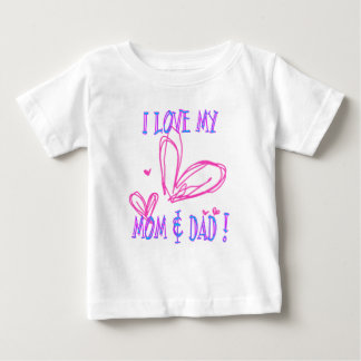 Love Mom Dad Baby T-Shirt