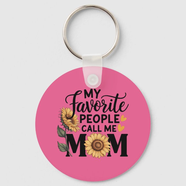 Love Mom Keychain (Front)