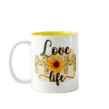 Love Mom Life Sunflower Modern