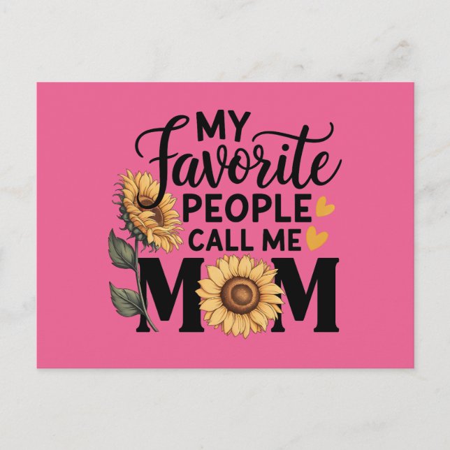 Love Mom Postcard (Front)